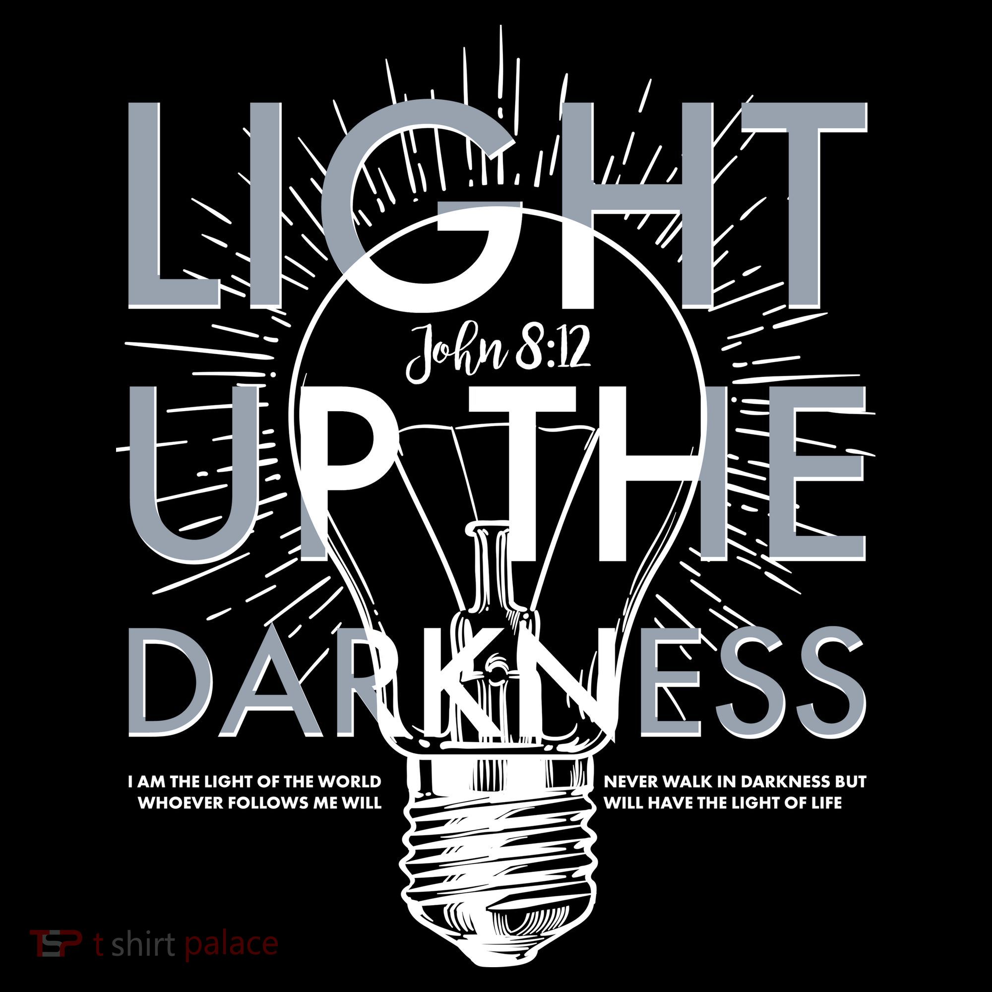 Inspirational Light Up The Darkness John 8:12 Women's Tank Top