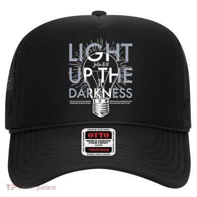 Inspirational Light Up The Darkness John 8:12 Hat