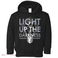 Inspirational Light Up The Darkness John 8:12 Toddler Hoodie thumb 0