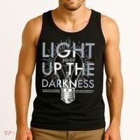 Inspirational Light Up The Darkness John 8:12 Tank Top thumb 3
