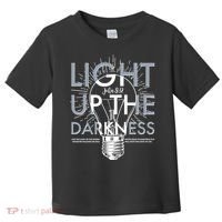 Inspirational Light Up The Darkness John 8:12 Toddler T-Shirt thumb 0