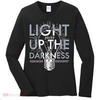 Inspirational Light Up The Darkness John 8:12 Women's Long Sleeve Shirt thumb 0