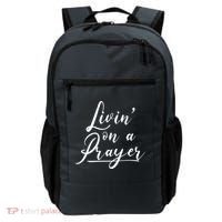 Inspirational Livin' On A Prayer Backpack thumb 0