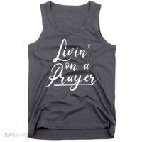 Inspirational Livin' On A Prayer Tank Top thumb 0