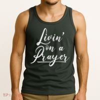 Inspirational Livin' On A Prayer Tank Top thumb 3