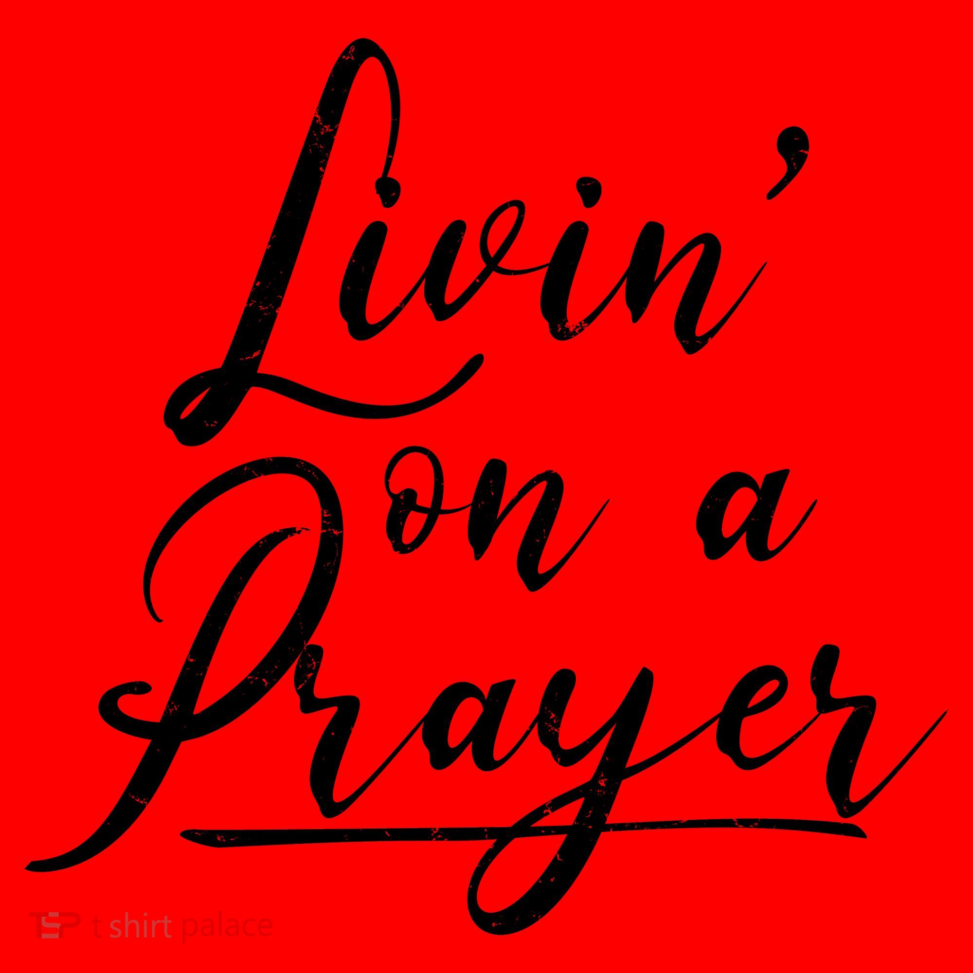 Inspirational Livin' On A Prayer Santa Hat