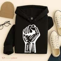 Inspirational People Black History Month Fist Hoodie thumb 4