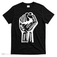 Inspirational People Black History Month Fist T-Shirt thumb 0