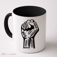 Inspirational People Black History Month Fist Coffee Mug thumb 0