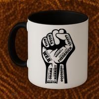 Inspirational People Black History Month Fist Coffee Mug thumb 2