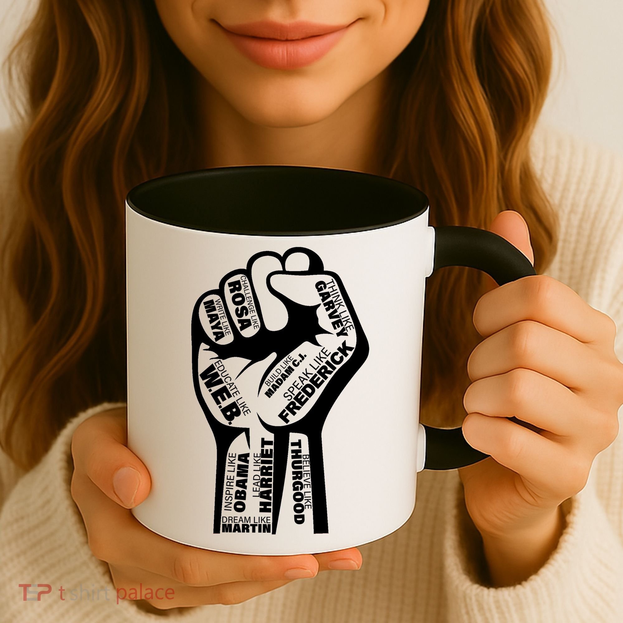 Inspirational People Black History Month Fist Coffee Mug