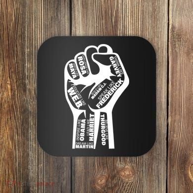 Inspirational People Black History Month Fist Coaster