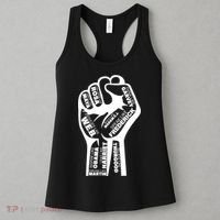 Inspirational People Black History Month Fist Women's Tank Top thumb 3