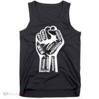 Inspirational People Black History Month Fist Tank Top thumb 0