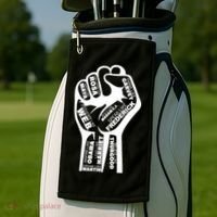 Inspirational People Black History Month Fist Golf Towel thumb 2