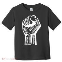 Inspirational People Black History Month Fist Toddler T-Shirt thumb 0