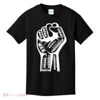 Inspirational People Black History Month Fist Kids T-Shirt thumb 0