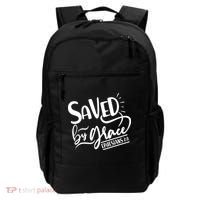 Inspirational Saved by Grace Ephesians 2:8 Backpack thumb 0