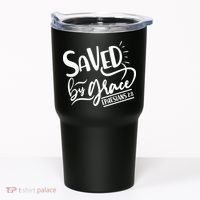 Inspirational Saved by Grace Ephesians 2:8 Tumbler thumb 0