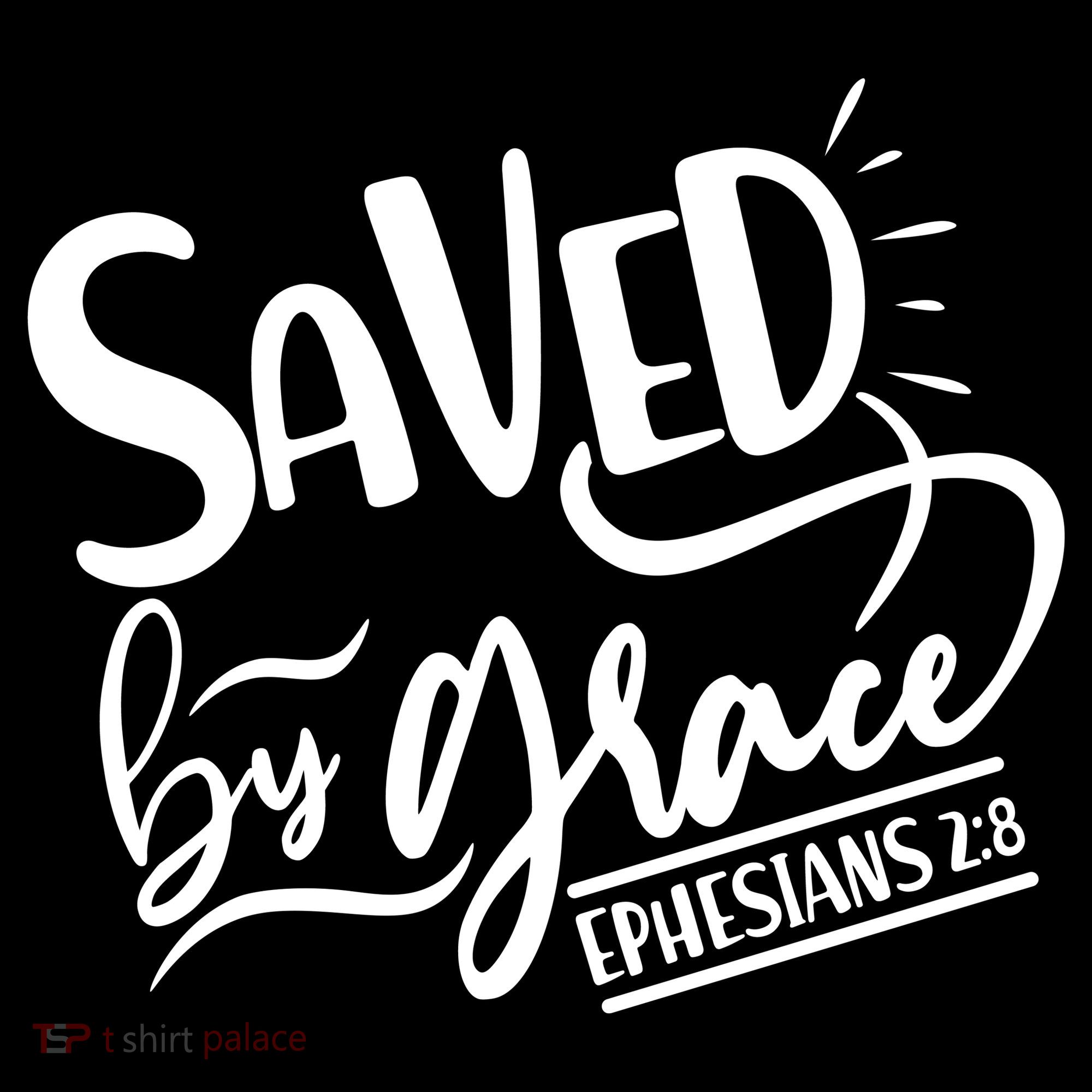 Inspirational Saved by Grace Ephesians 2:8 Women's Tank Top