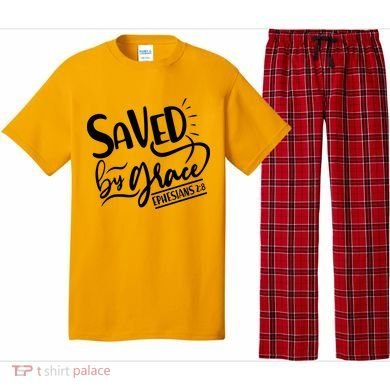 Inspirational Saved by Grace Ephesians 2:8 Pajama Set