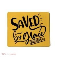 Inspirational Saved by Grace Ephesians 2:8 Mousepad thumb 0