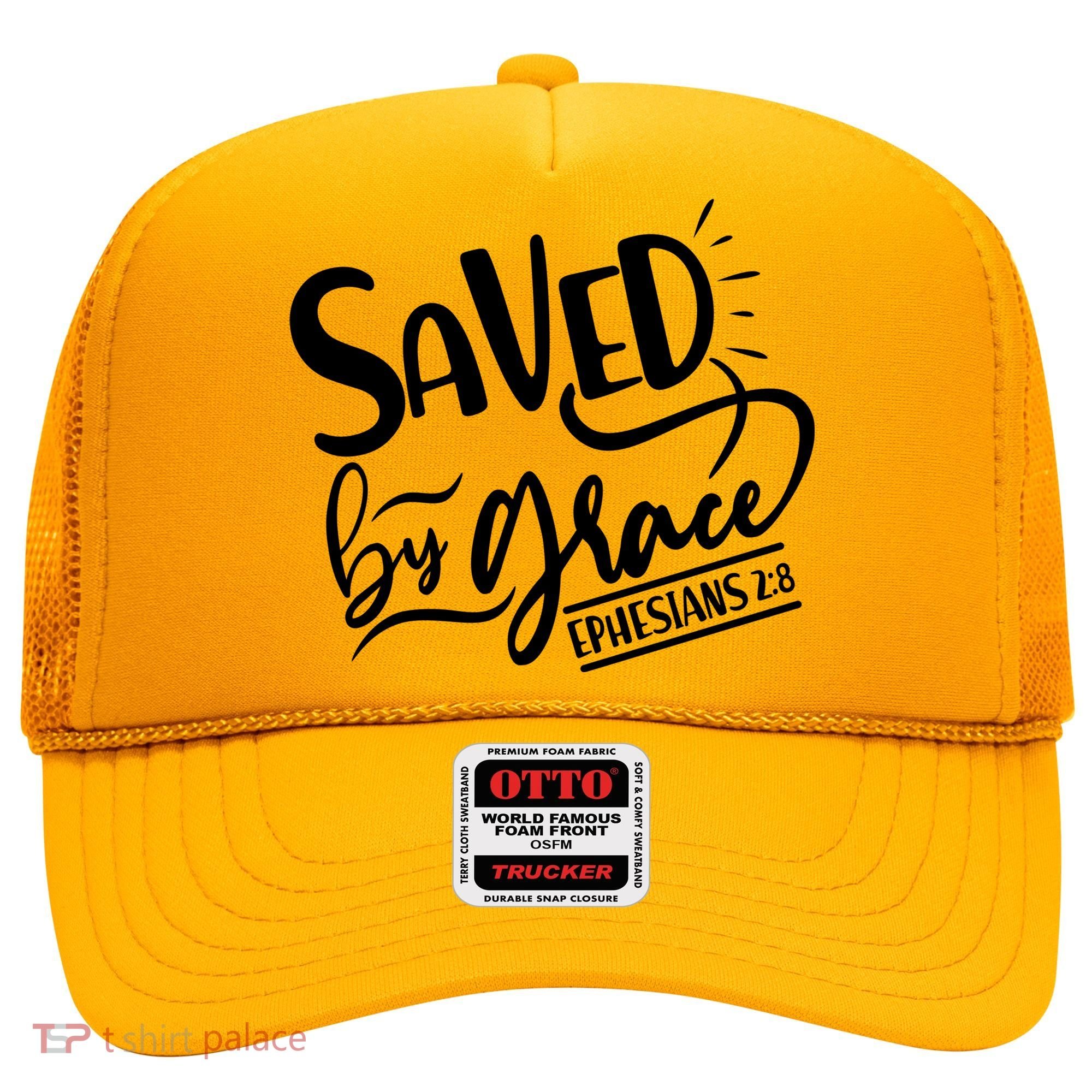 Inspirational Saved by Grace Ephesians 2:8 Hat