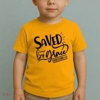 Inspirational Saved by Grace Ephesians 2:8 Toddler T-Shirt thumb 2