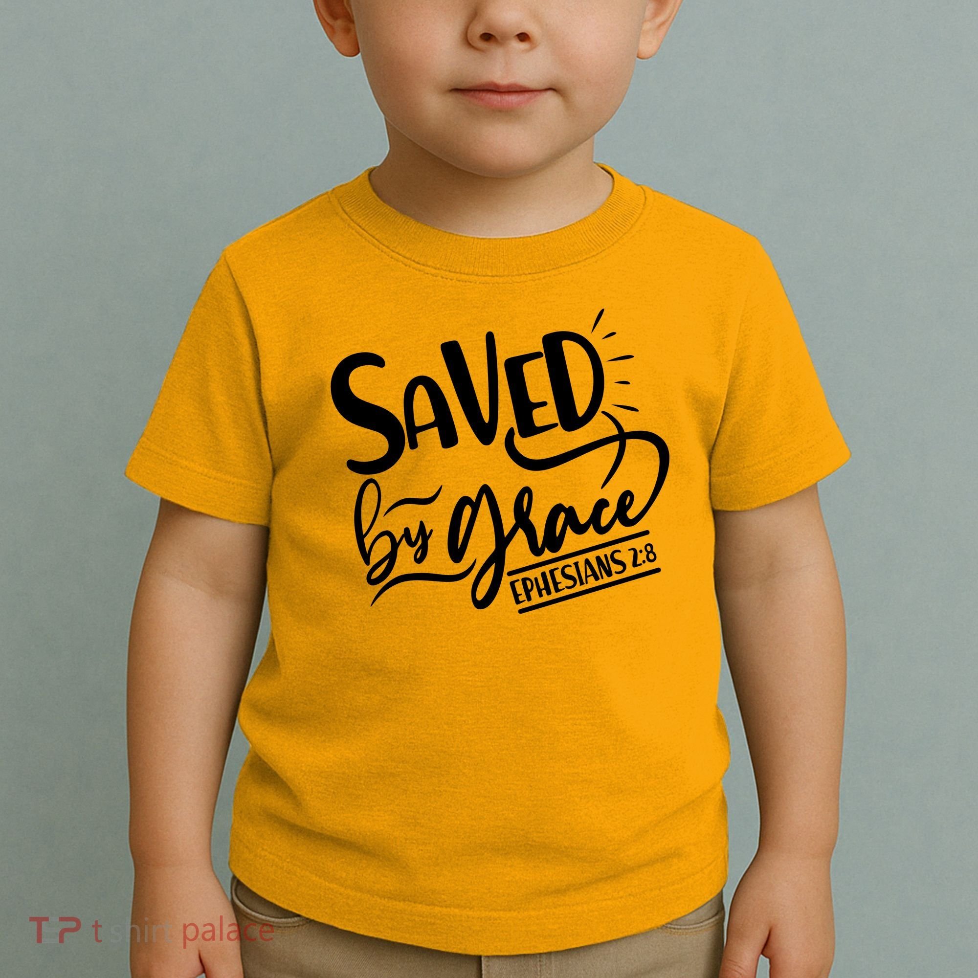 Inspirational Saved by Grace Ephesians 2:8 Toddler T-Shirt