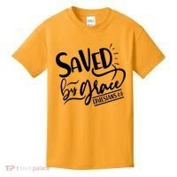 Inspirational Saved by Grace Ephesians 2:8 Kids T-Shirt thumb 0