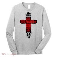 Inspirational The Power Of God Cross Romans 1:16 Long Sleeve Shirt thumb 0