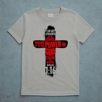 Inspirational The Power Of God Cross Romans 1:16 T-Shirt thumb 5