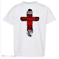 Inspirational The Power Of God Cross Romans 1:16 Toddler T-Shirt thumb 0
