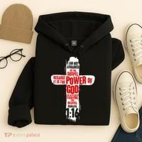 Inspirational The Power Of God Cross Romans 1:16 Hoodie thumb 4
