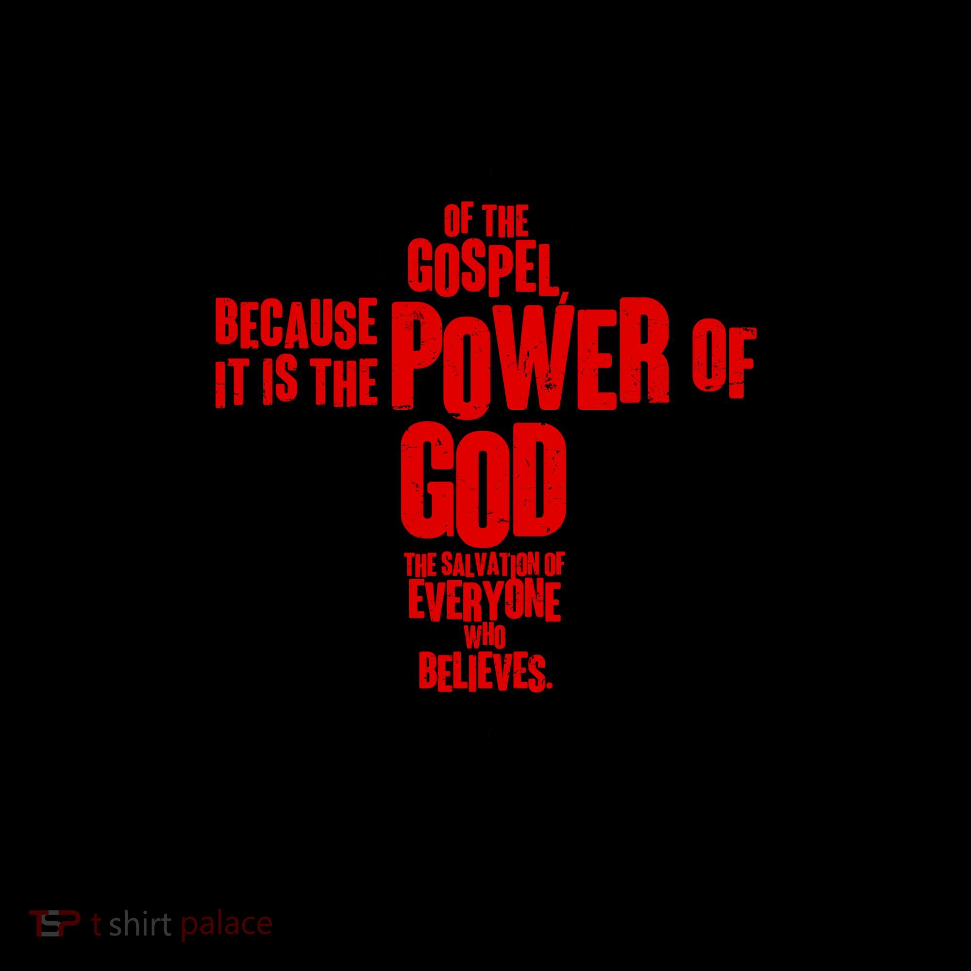Inspirational The Power Of God Cross Romans 1:16 Coffee Mug