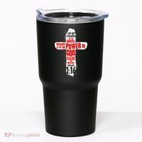 Inspirational The Power Of God Cross Romans 1:16 Tumbler thumb 0