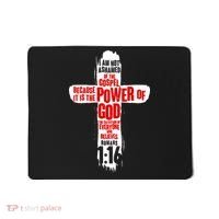 Inspirational The Power Of God Cross Romans 1:16 Mousepad thumb 0