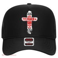 Inspirational The Power Of God Cross Romans 1:16 Hat thumb 0
