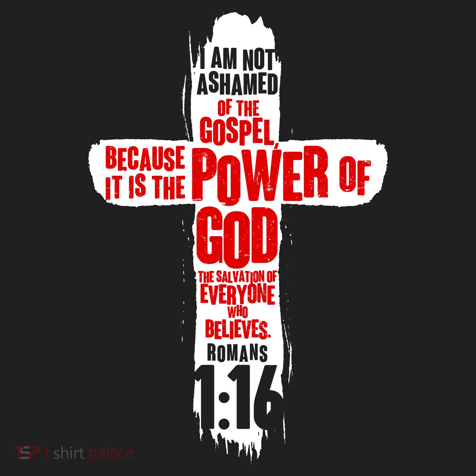 Inspirational The Power Of God Cross Romans 1:16 Hat