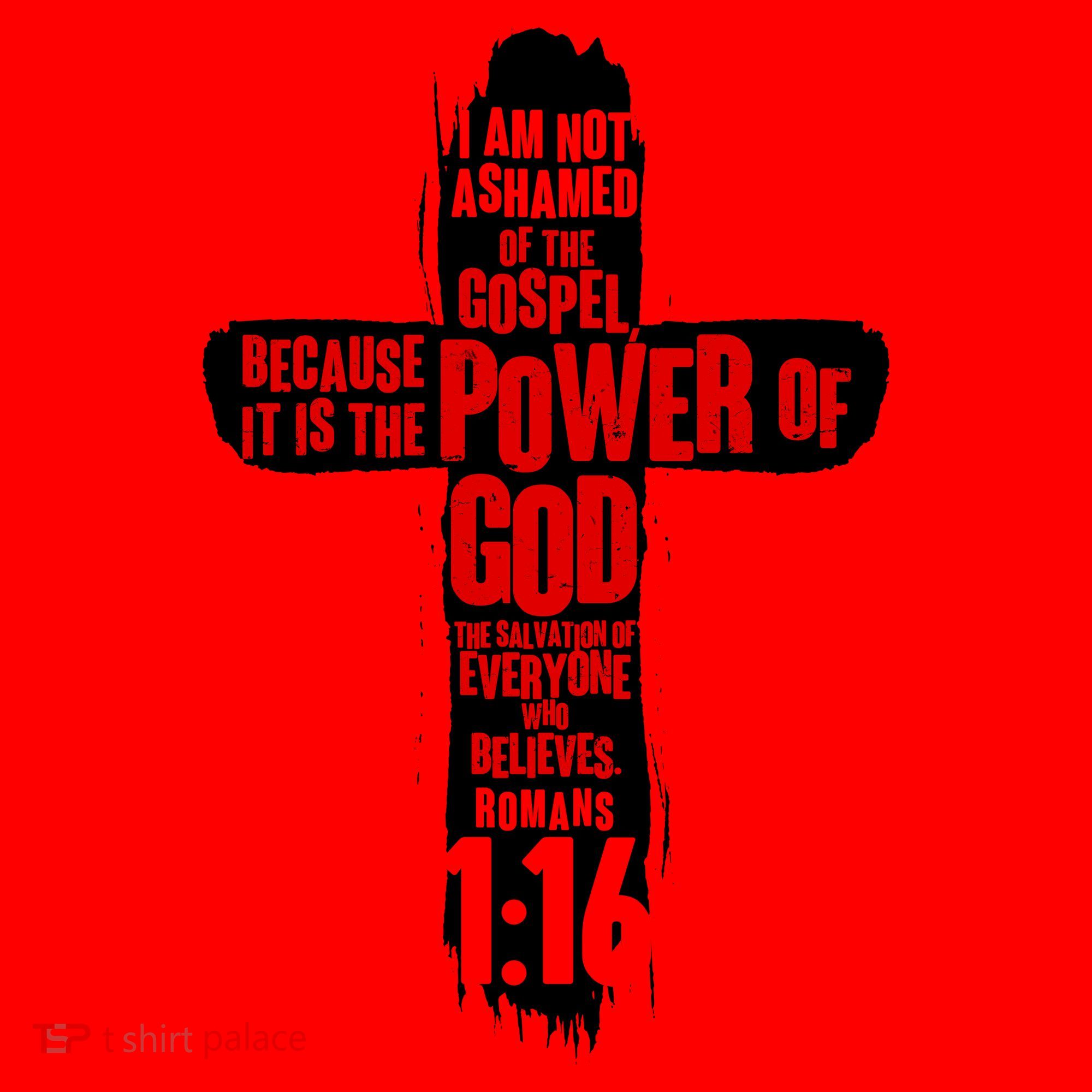 Inspirational The Power Of God Cross Romans 1:16 Santa Hat