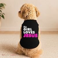 Inspirational This Girl Loves Jesus Doggie Tank thumb 2