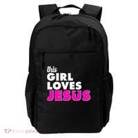 Inspirational This Girl Loves Jesus Backpack thumb 0