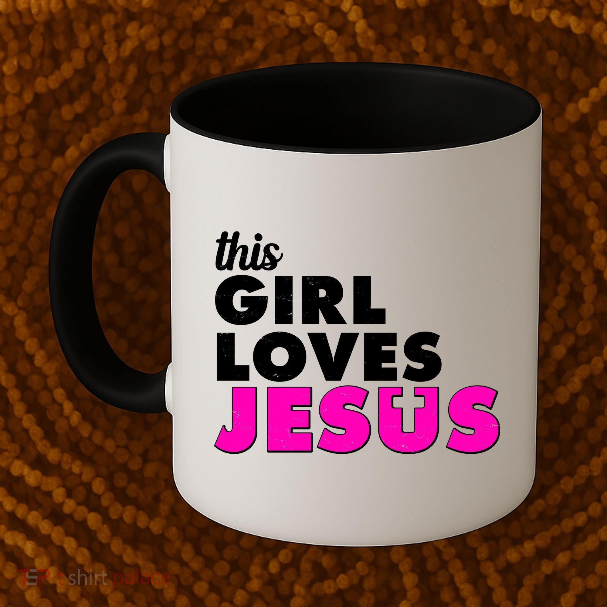 Inspirational This Girl Loves Jesus Coffee Mug