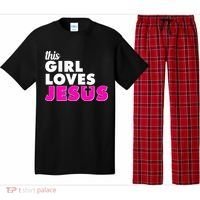 Inspirational This Girl Loves Jesus Pajama Set thumb 0