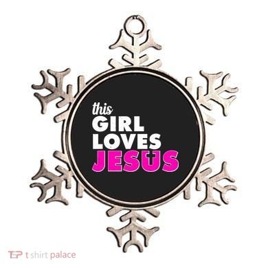 Inspirational This Girl Loves Jesus Ornament