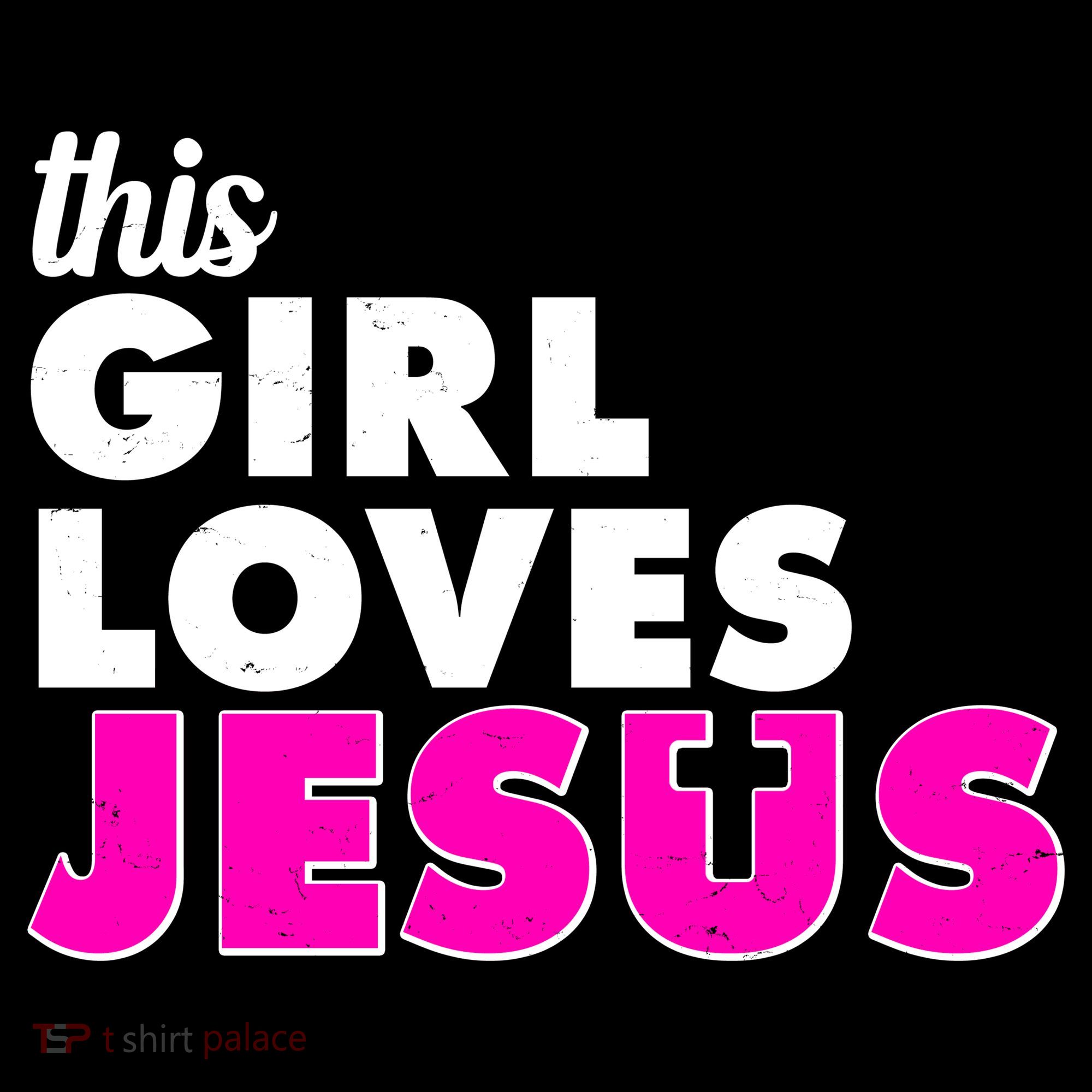 Inspirational This Girl Loves Jesus Women's Tank Top