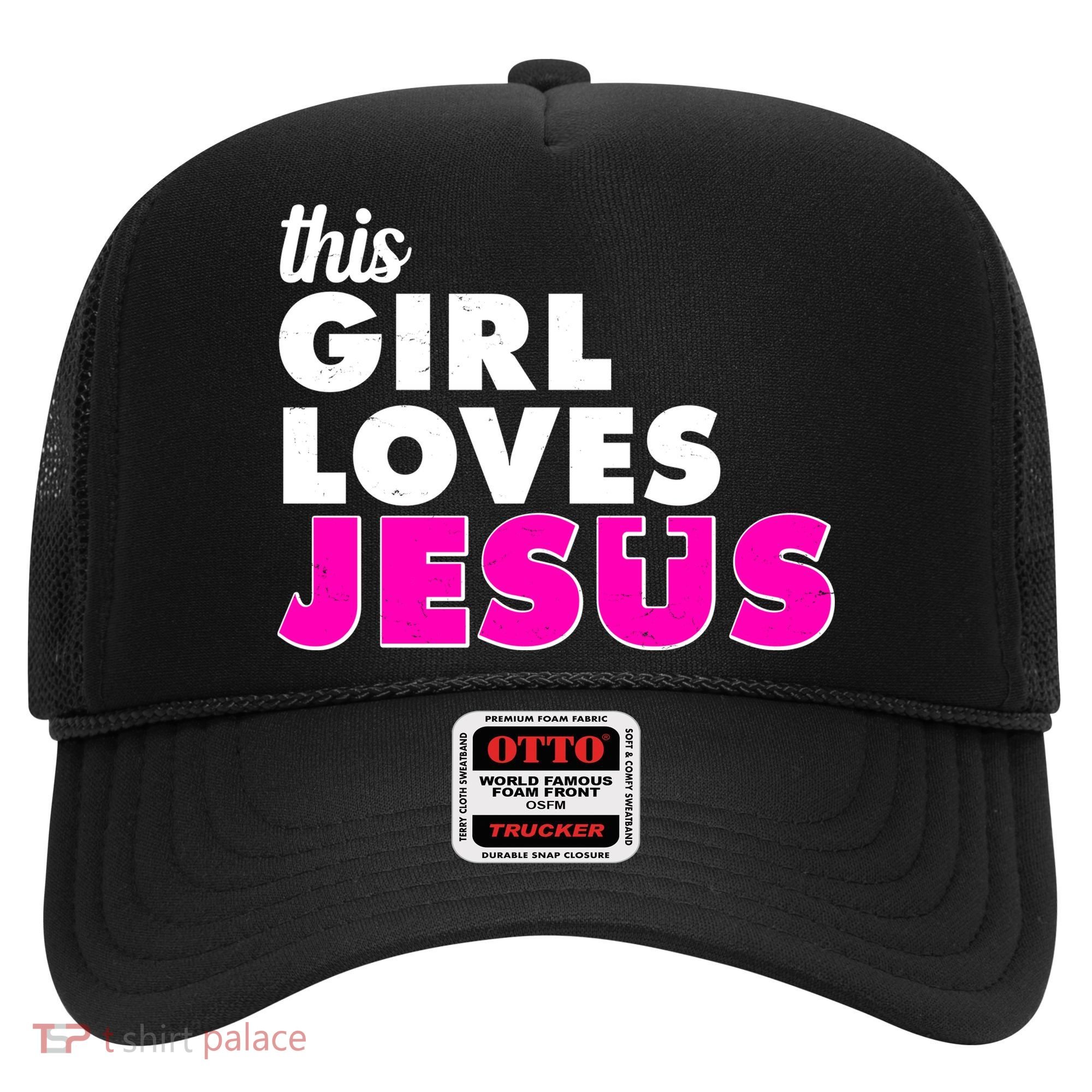 Inspirational This Girl Loves Jesus Hat
