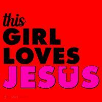 Inspirational This Girl Loves Jesus Santa Hat thumb 1