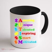 Inspiring Autism Awareness Amazing Smart Unique Puzzle Coffee Mug thumb 1