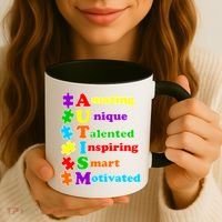 Inspiring Autism Awareness Amazing Smart Unique Puzzle Coffee Mug thumb 3
